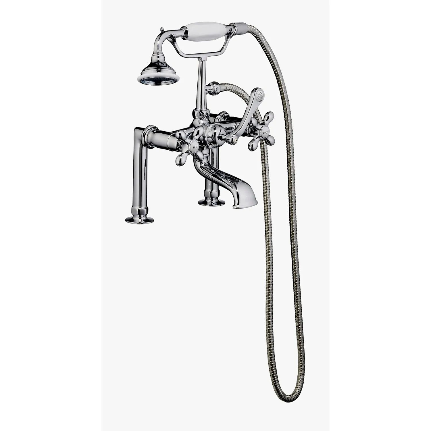 Duet 67″ Cast Iron Double Roll Top Tub Kit – Polished Chrome Accessories