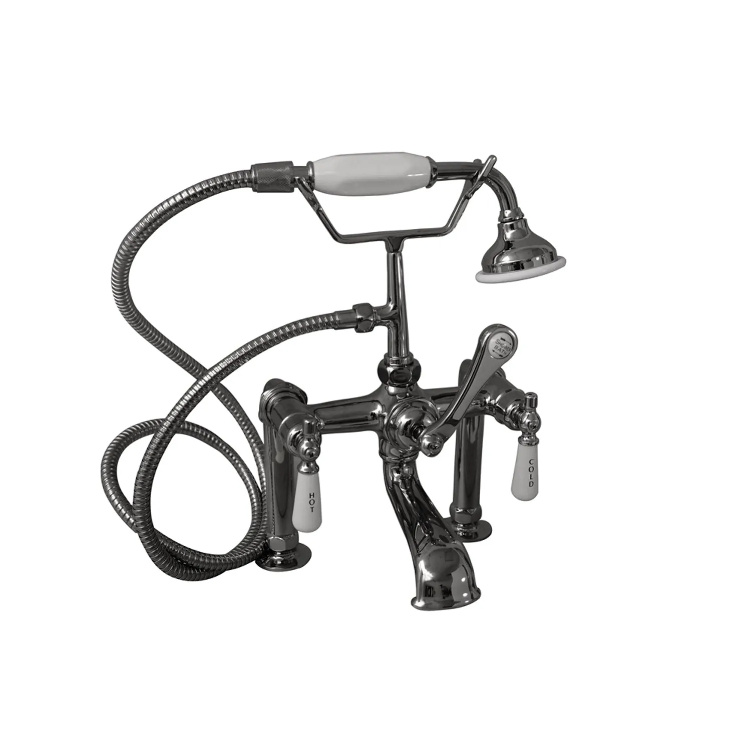Duet 67″ Cast Iron Double Roll Top Tub Kit – Polished Chrome Accessories