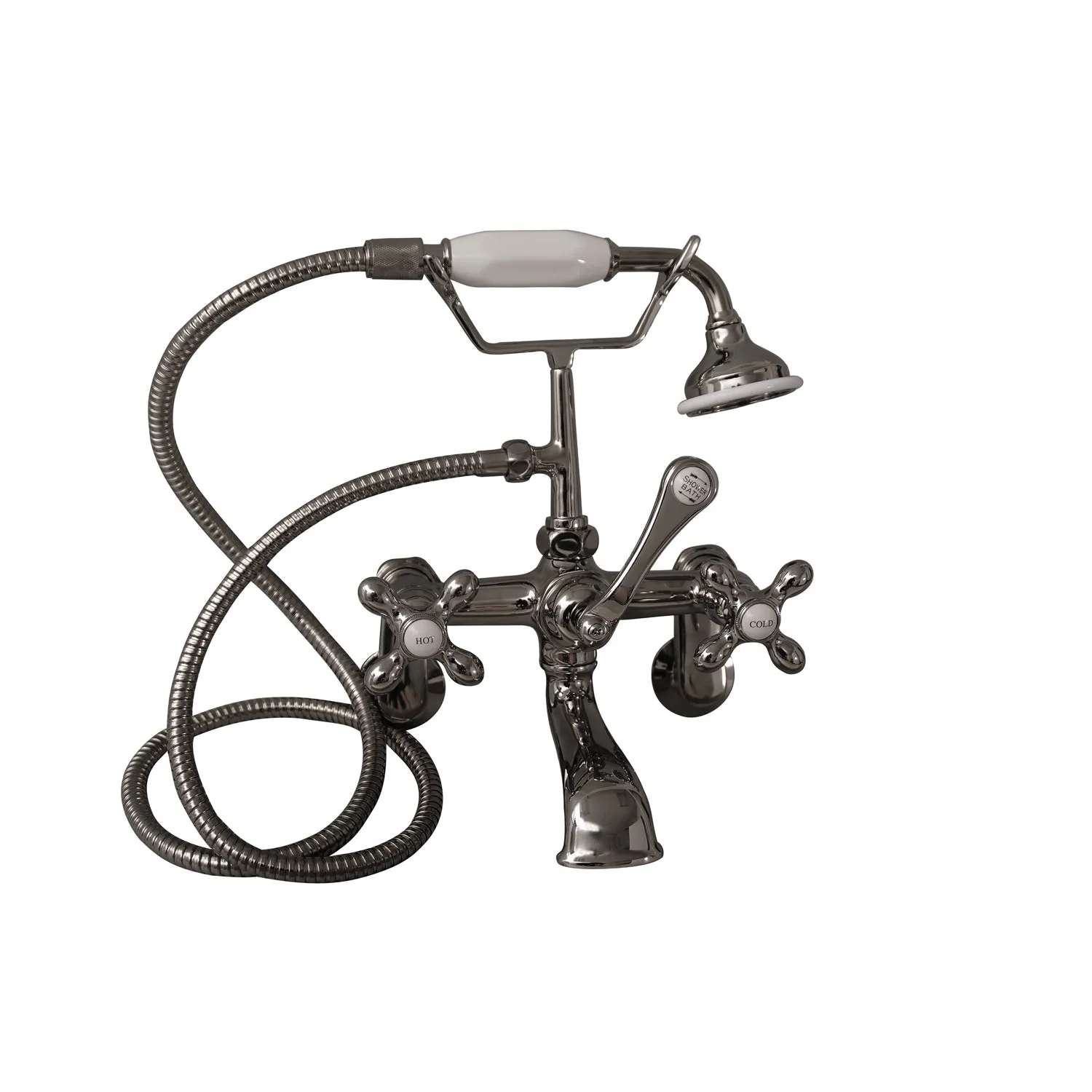 Duet 67″ Cast Iron Double Roll Top Tub Kit – Polished Chrome Accessories