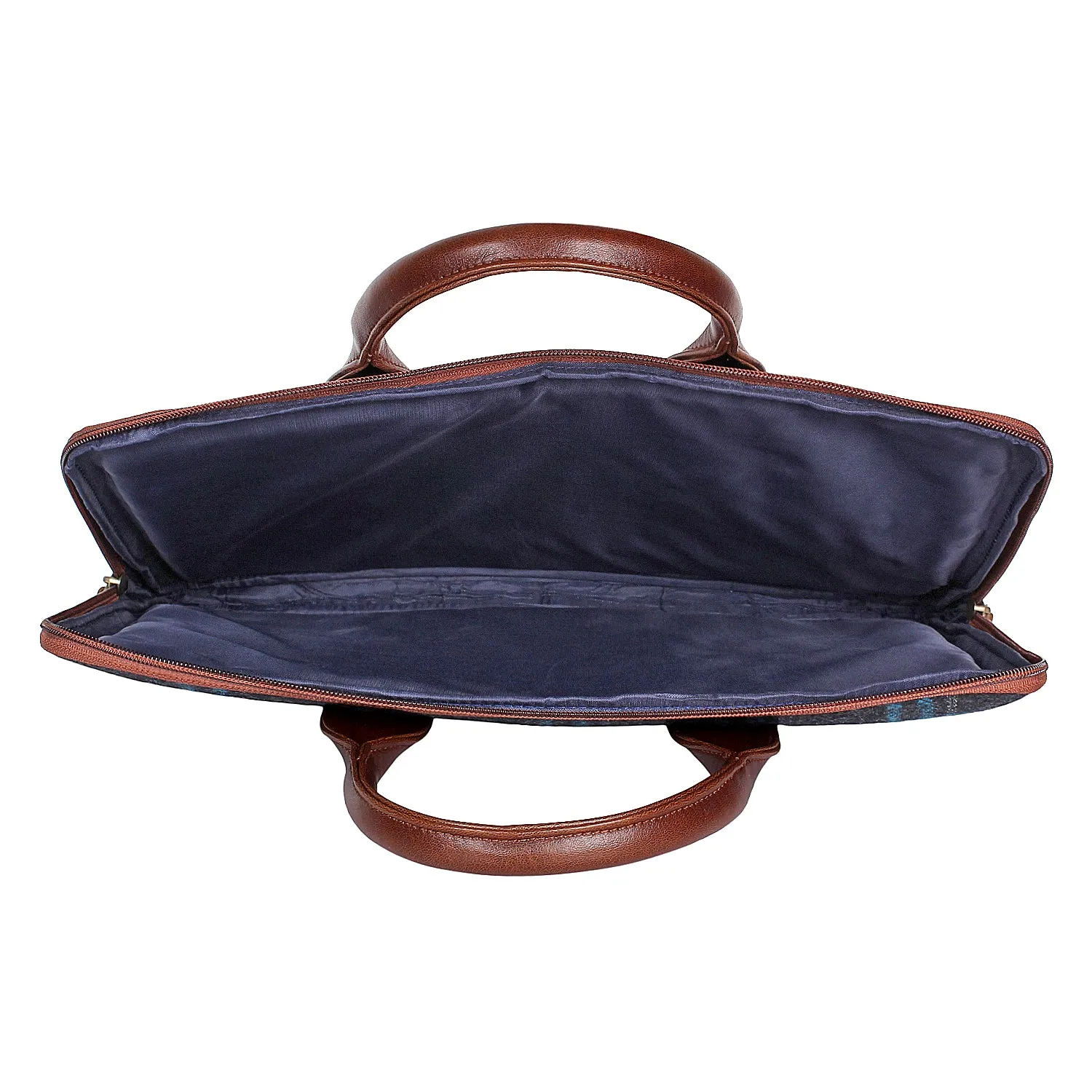 Elon Laptop Sleeve - Grey Overcheck Twill