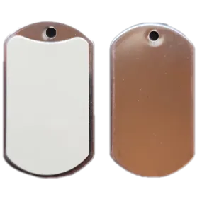 Emergency Signal Dog Tag : Glow in the Dark Dog Tag with Reflective Mirror