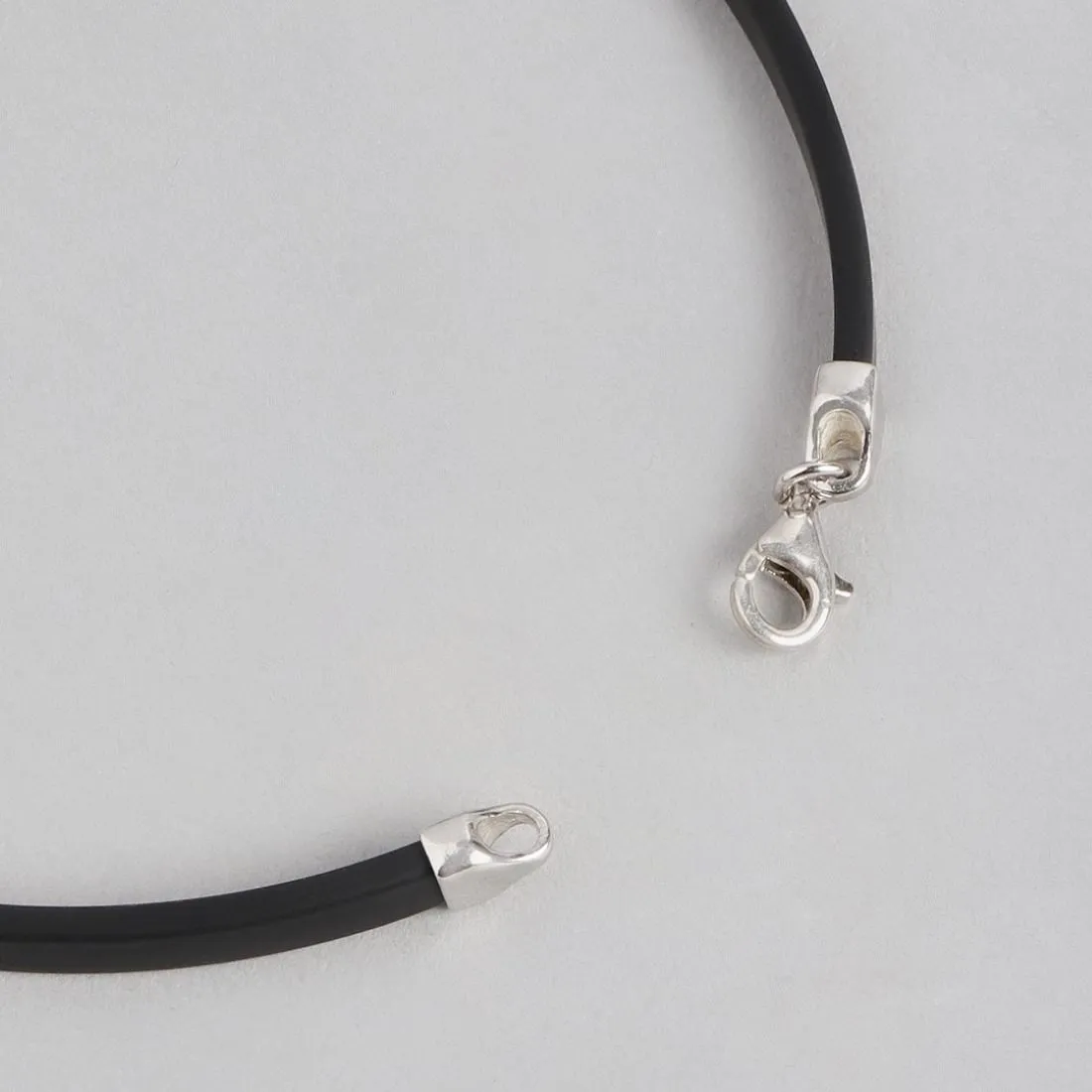 Ethereal Allure Rhodium-Plated 925 Sterling Silver Bracelet for Him