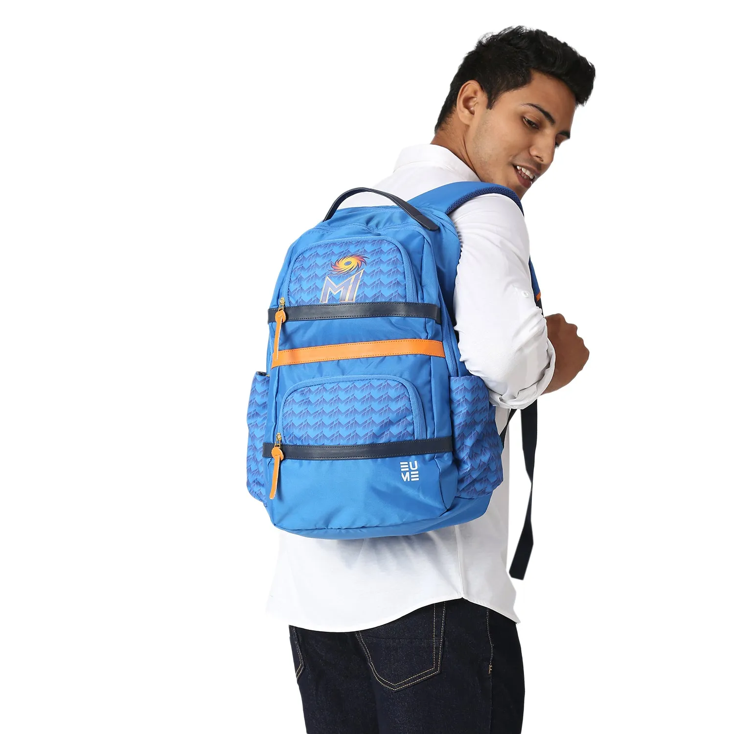 EUME Mumbai Indians MI Backpack Duffel Drawstring Sleeve Combo
