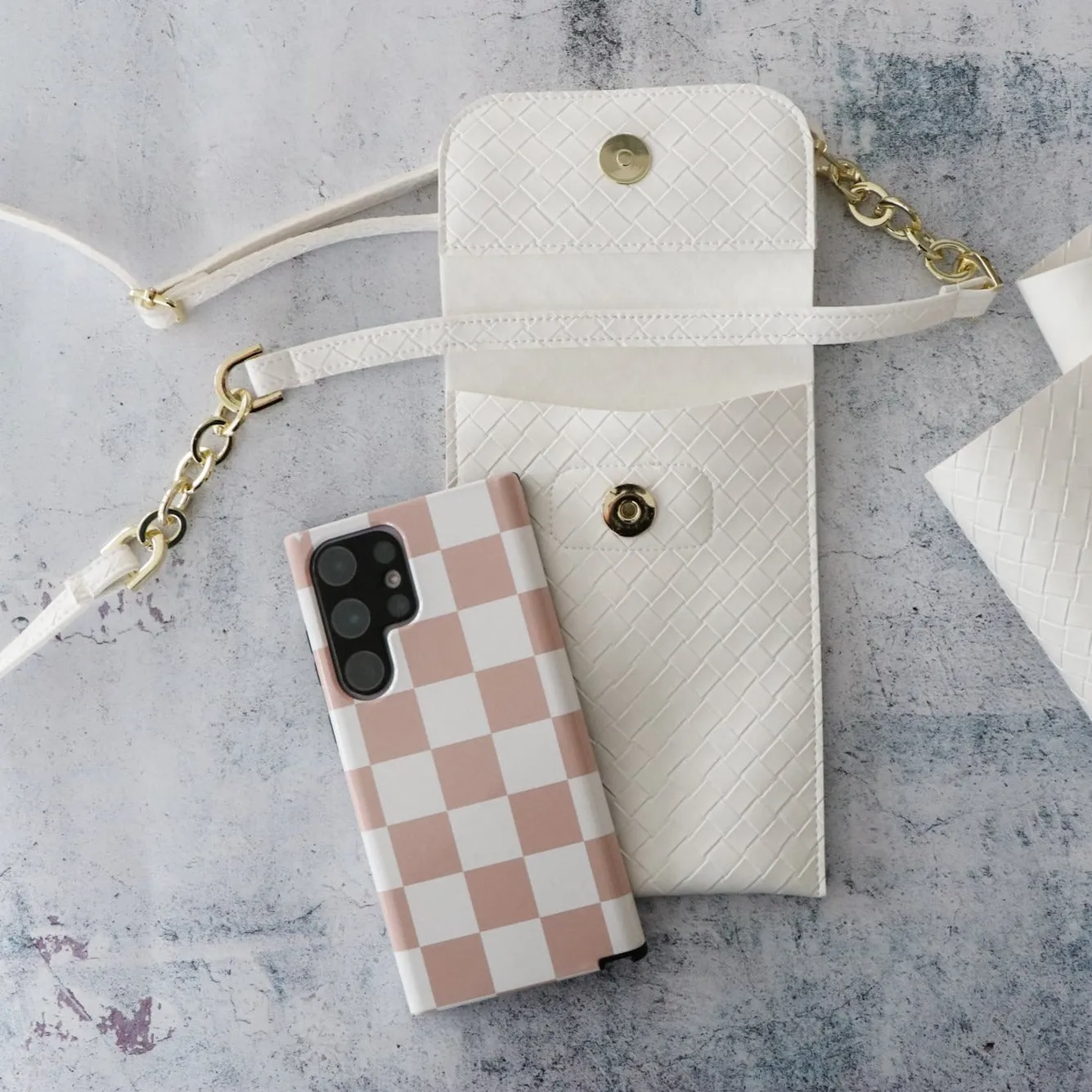 Faux Leather Sophie Cellphone Crossbody Kits