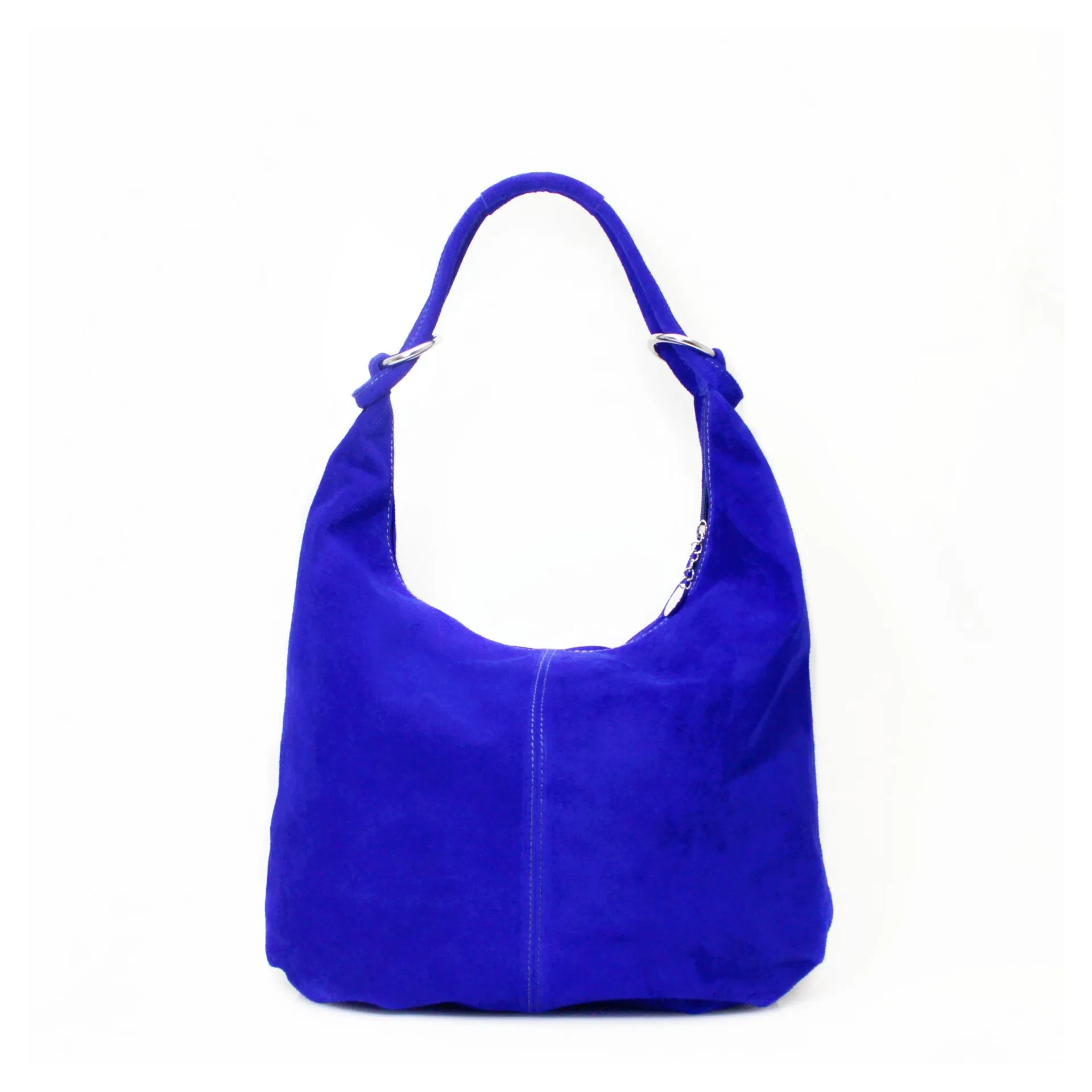 FREYA -  Suede slouch shoulder bag