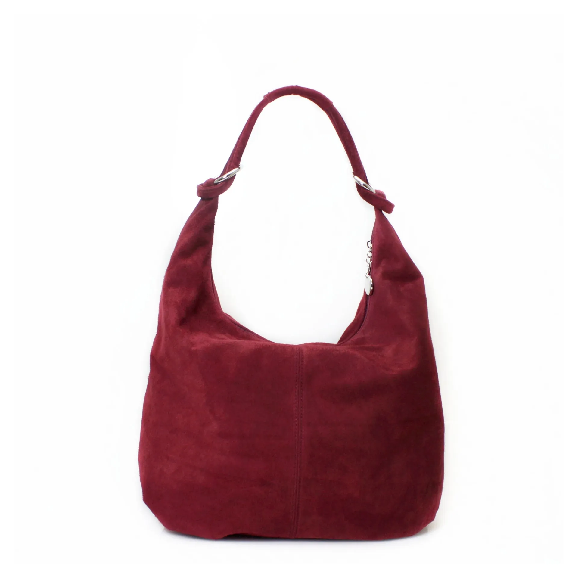 FREYA -  Suede slouch shoulder bag
