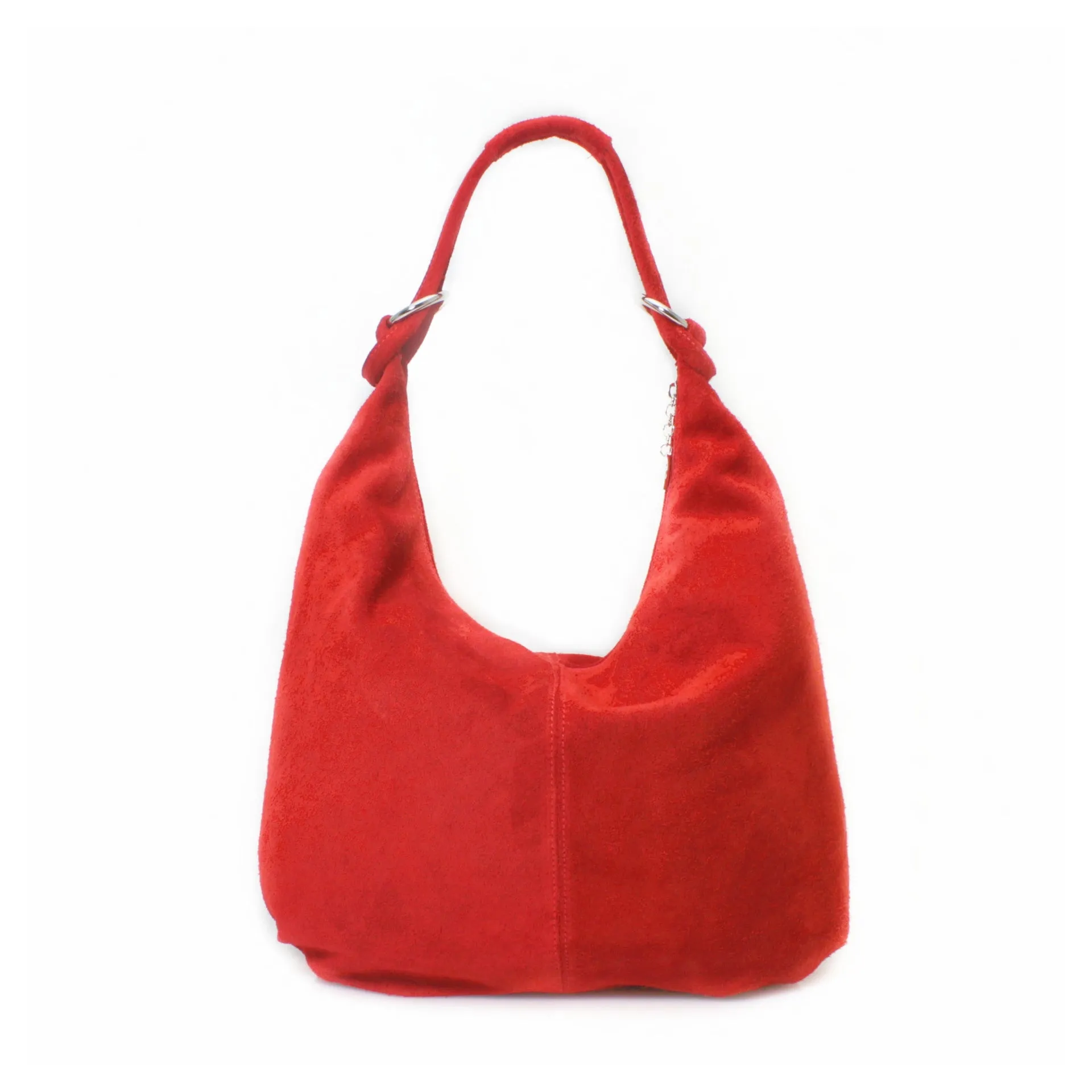 FREYA -  Suede slouch shoulder bag