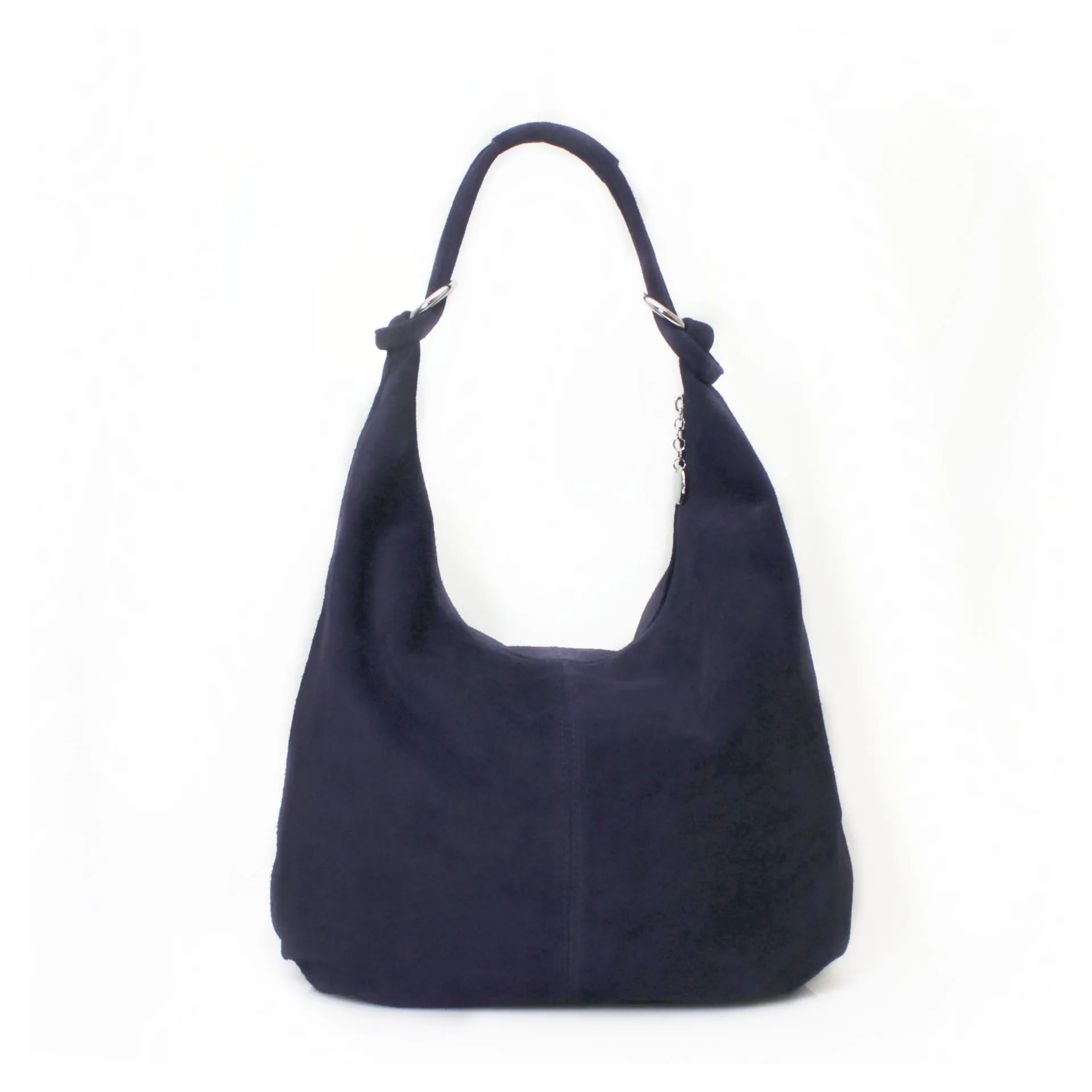FREYA -  Suede slouch shoulder bag