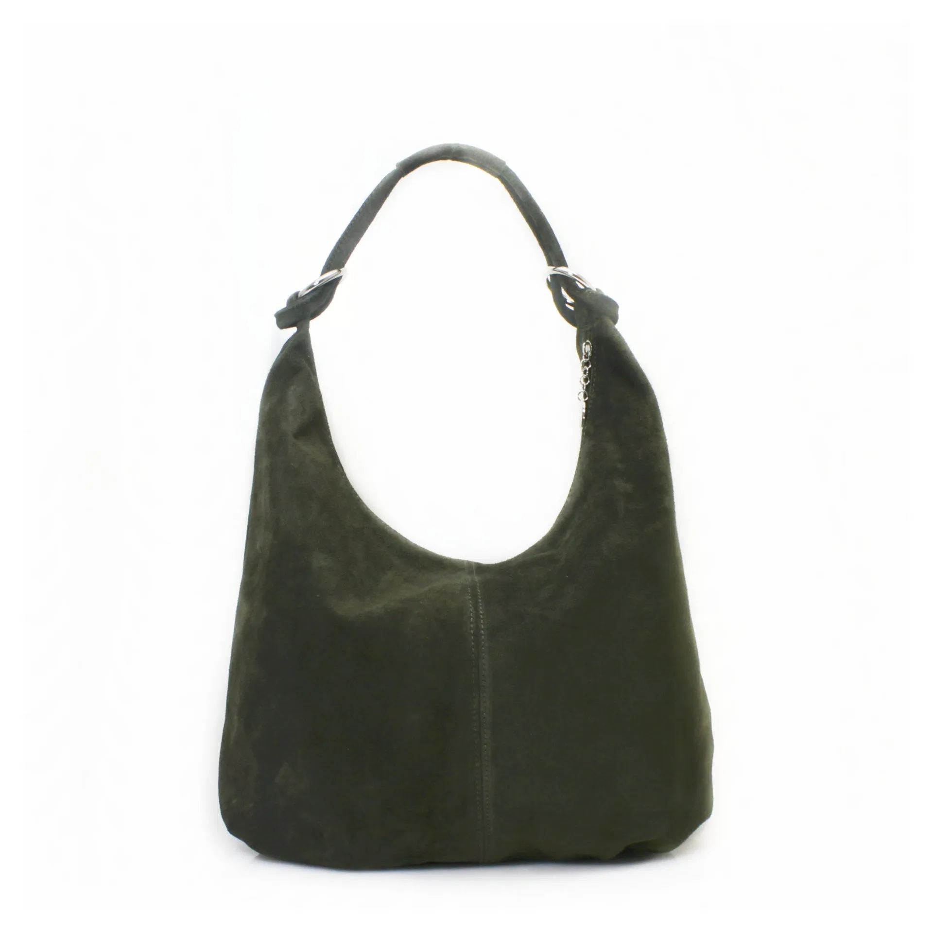 FREYA -  Suede slouch shoulder bag