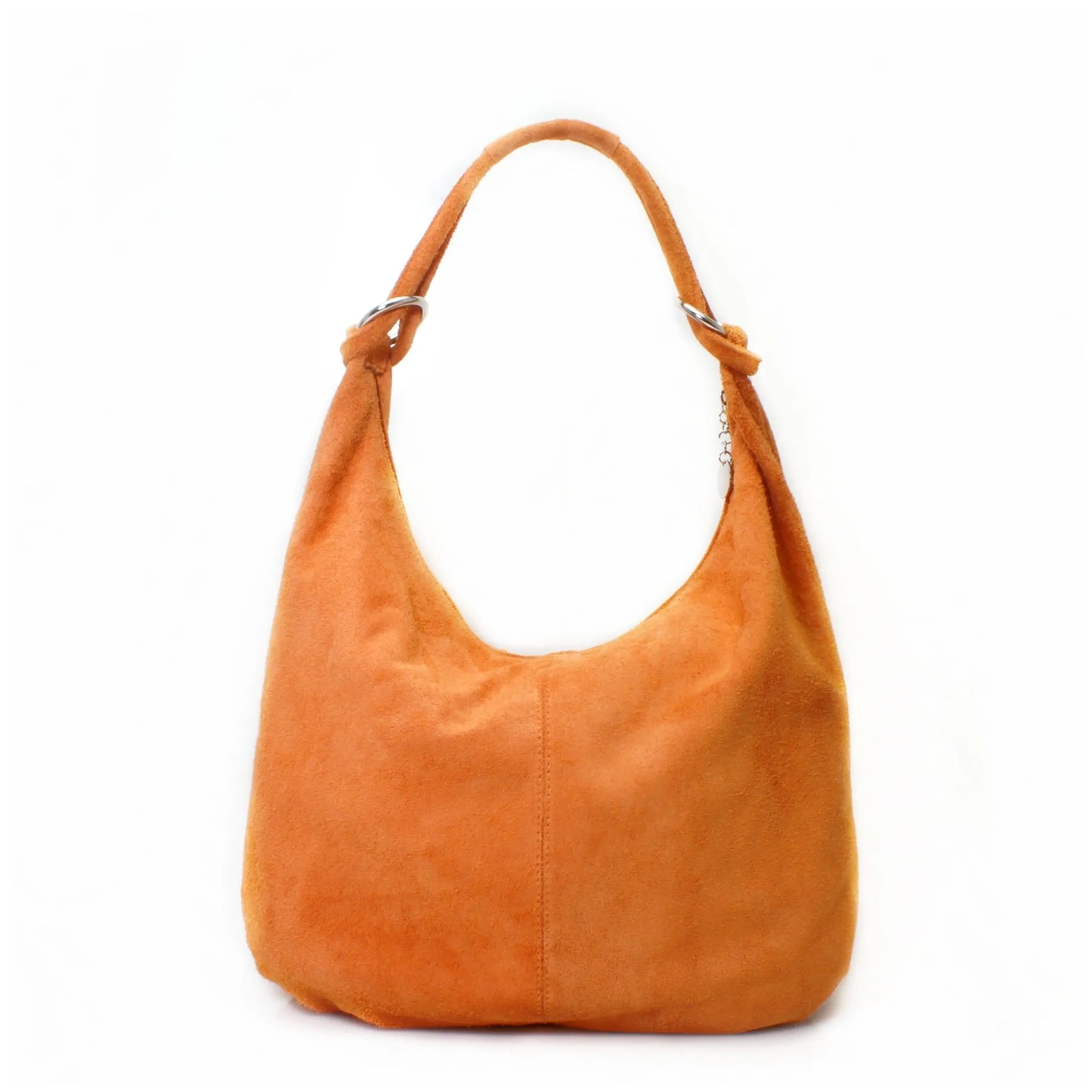 FREYA -  Suede slouch shoulder bag
