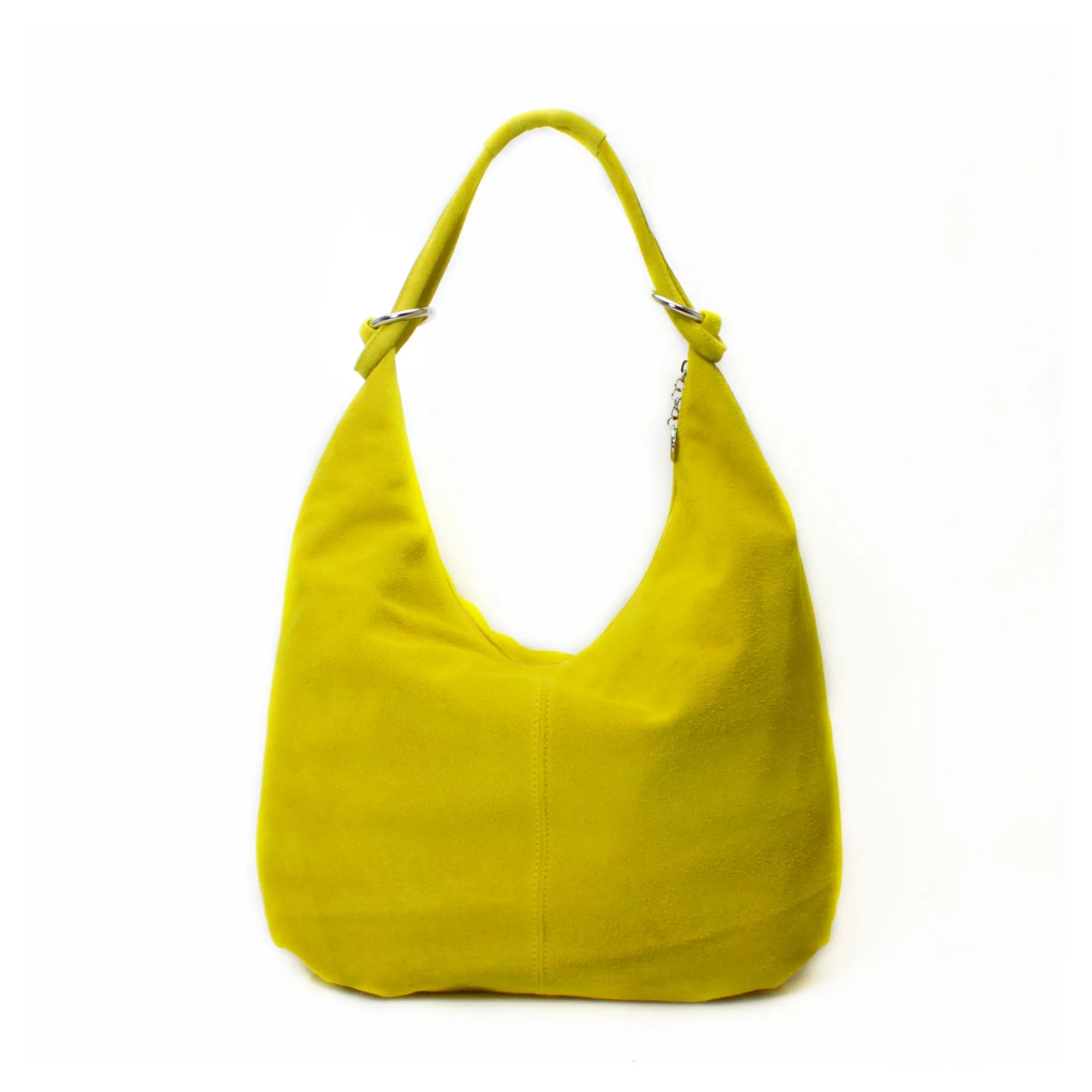 FREYA -  Suede slouch shoulder bag
