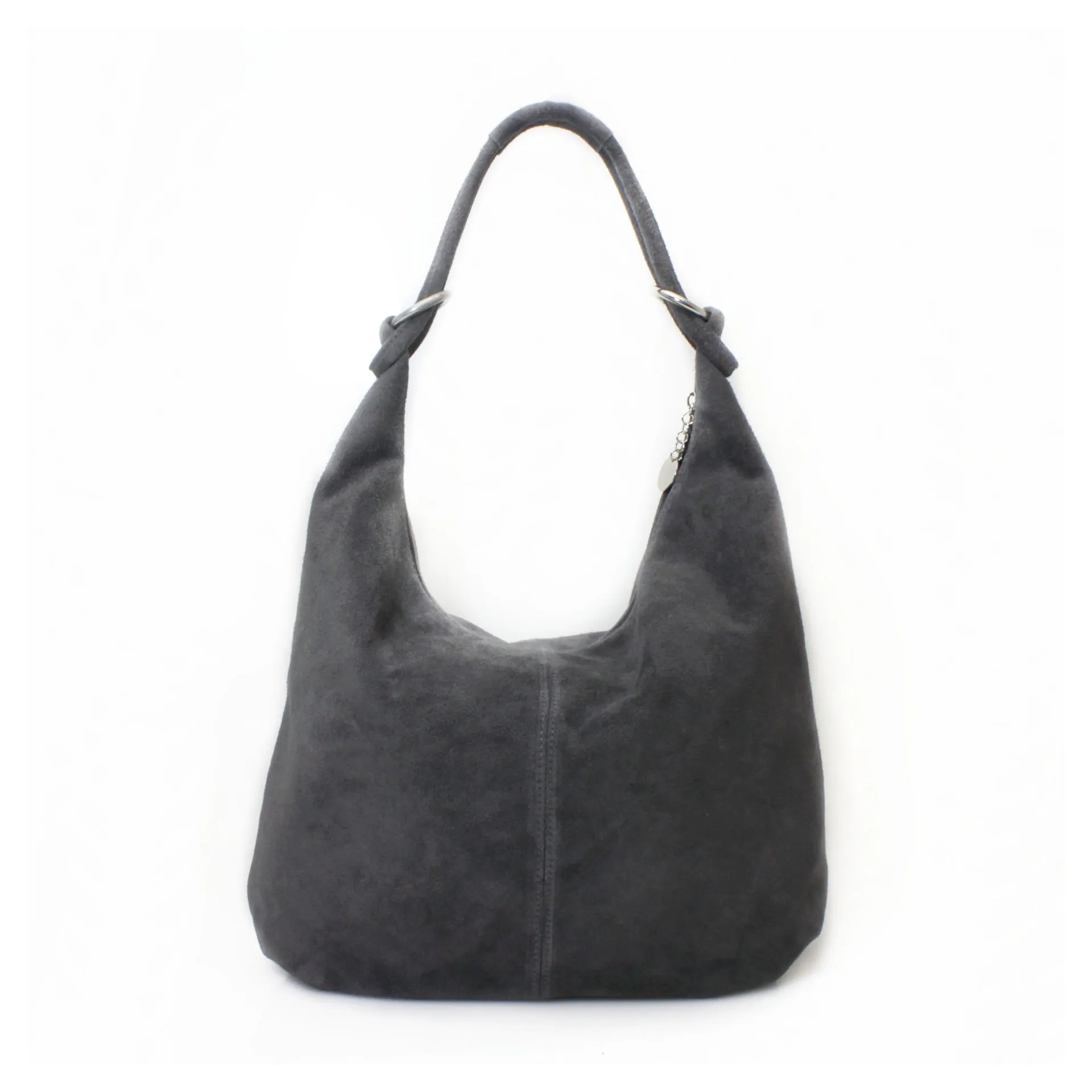 FREYA -  Suede slouch shoulder bag