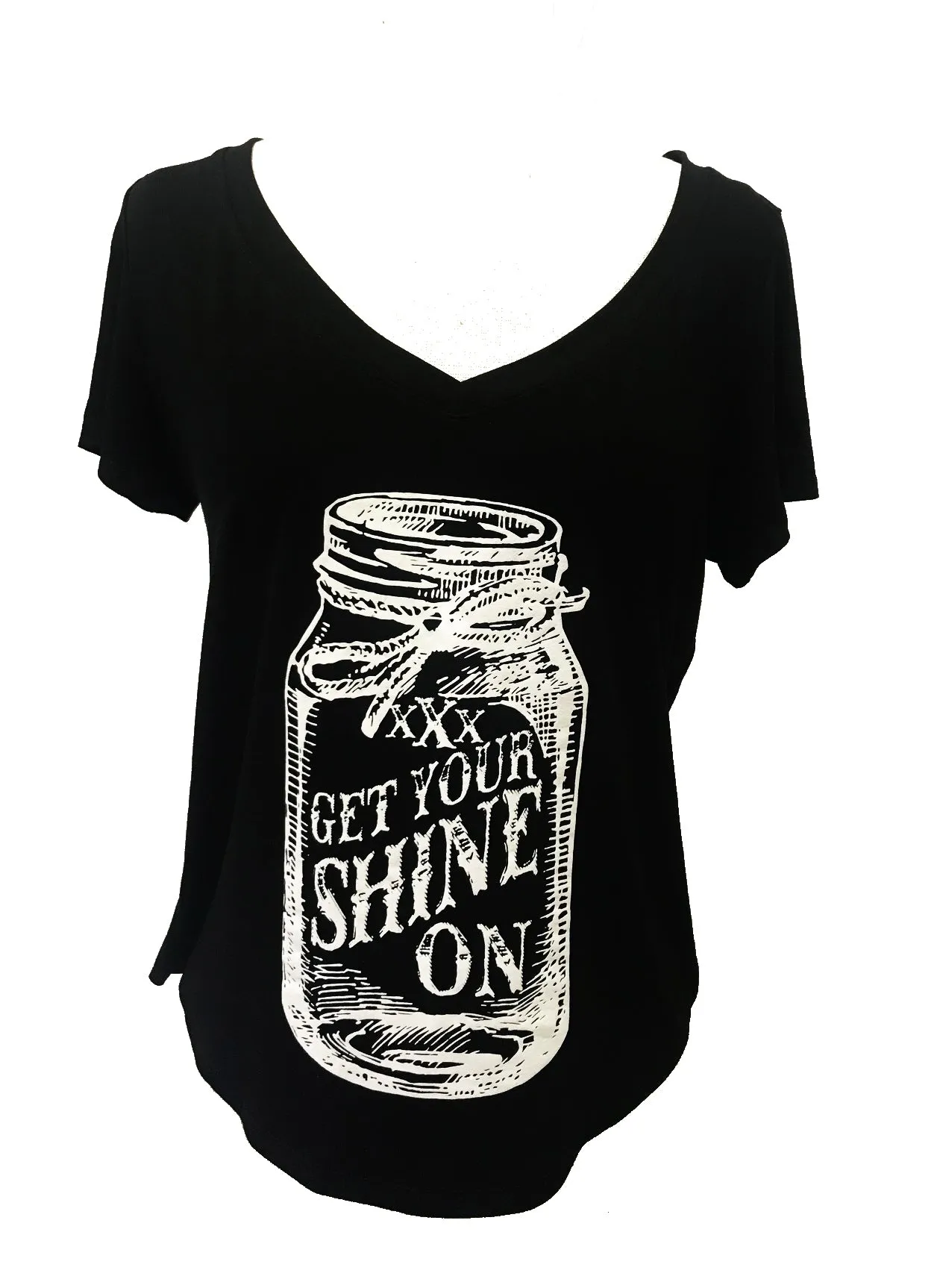 GET YOUR SHINE ON SHORT SLEEVE V NECK
