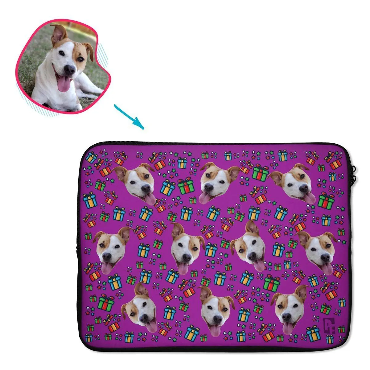 Gift Box Personalized Laptop Sleeve
