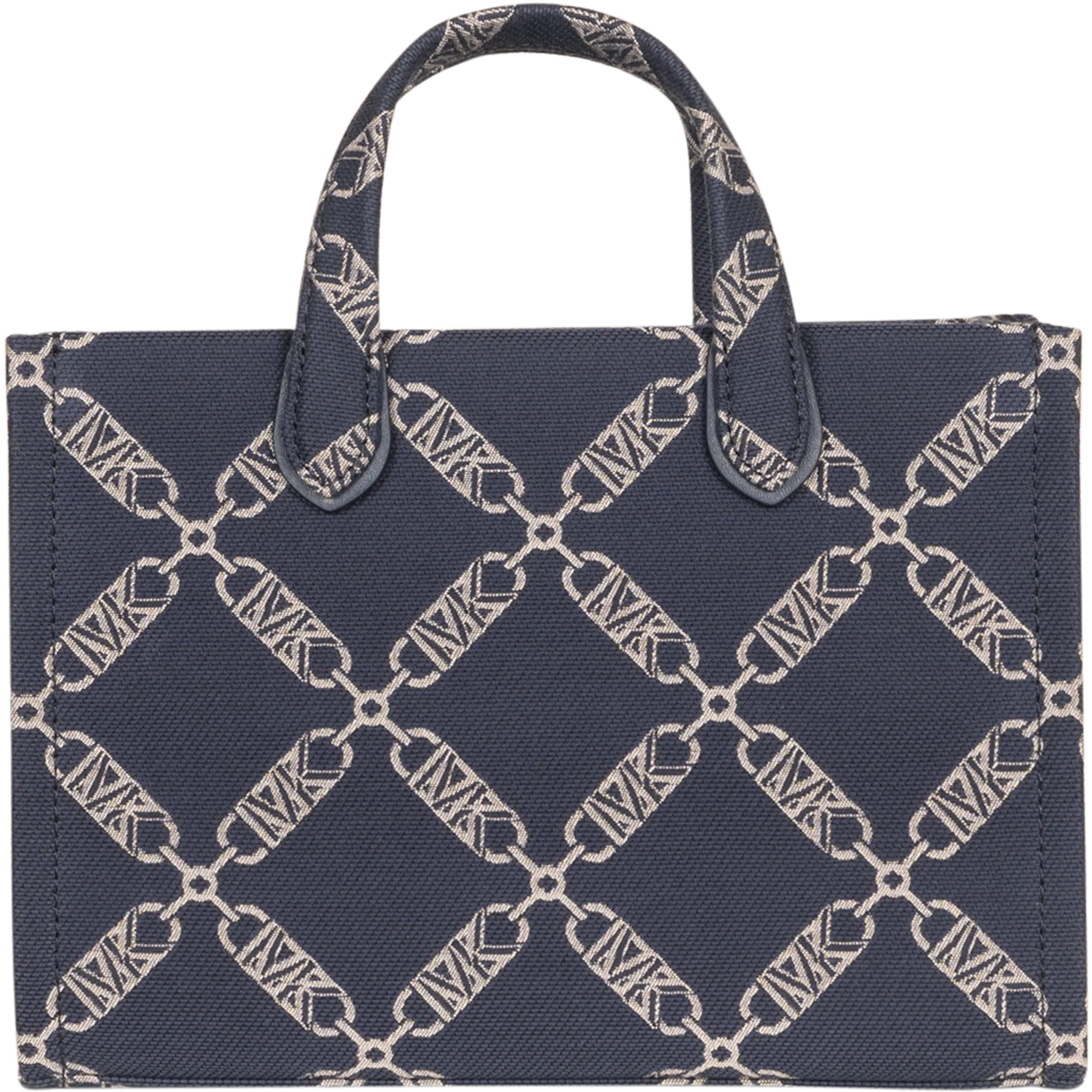 Gigi Small Empire Logo Jacquard Messenger Bag - Navy/Multi