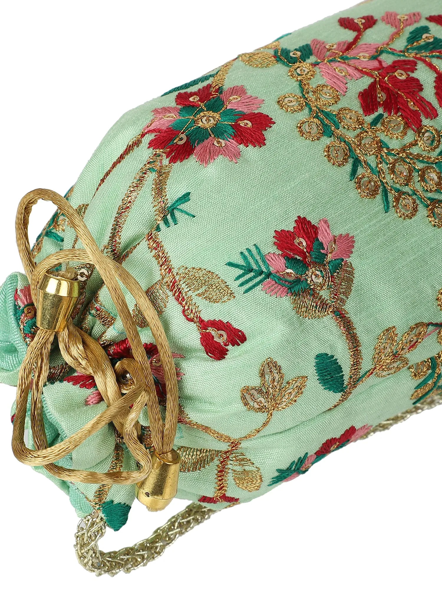 Green Designer Potli Bag