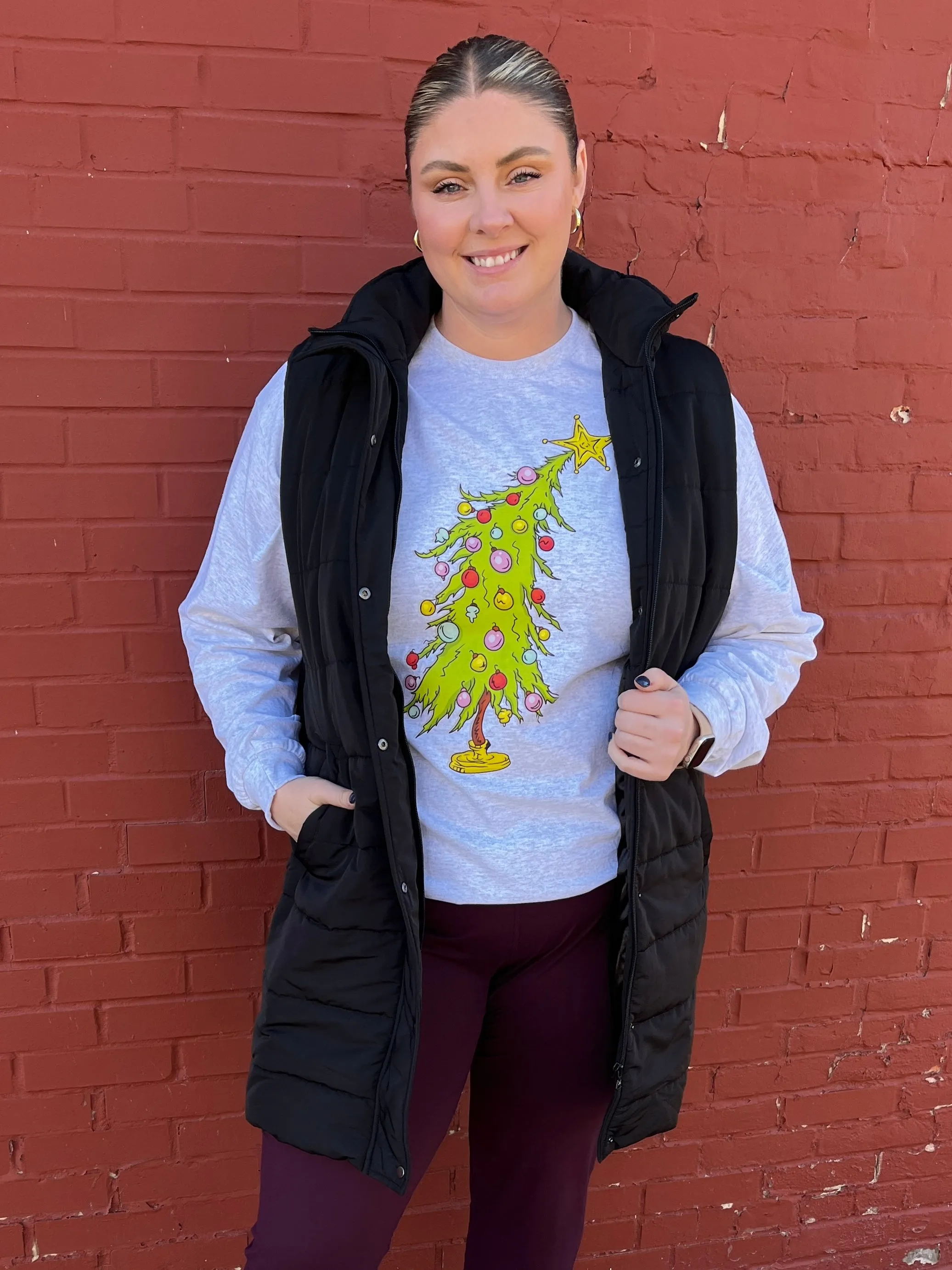 Grinchy Tree Long Sleeve Tee
