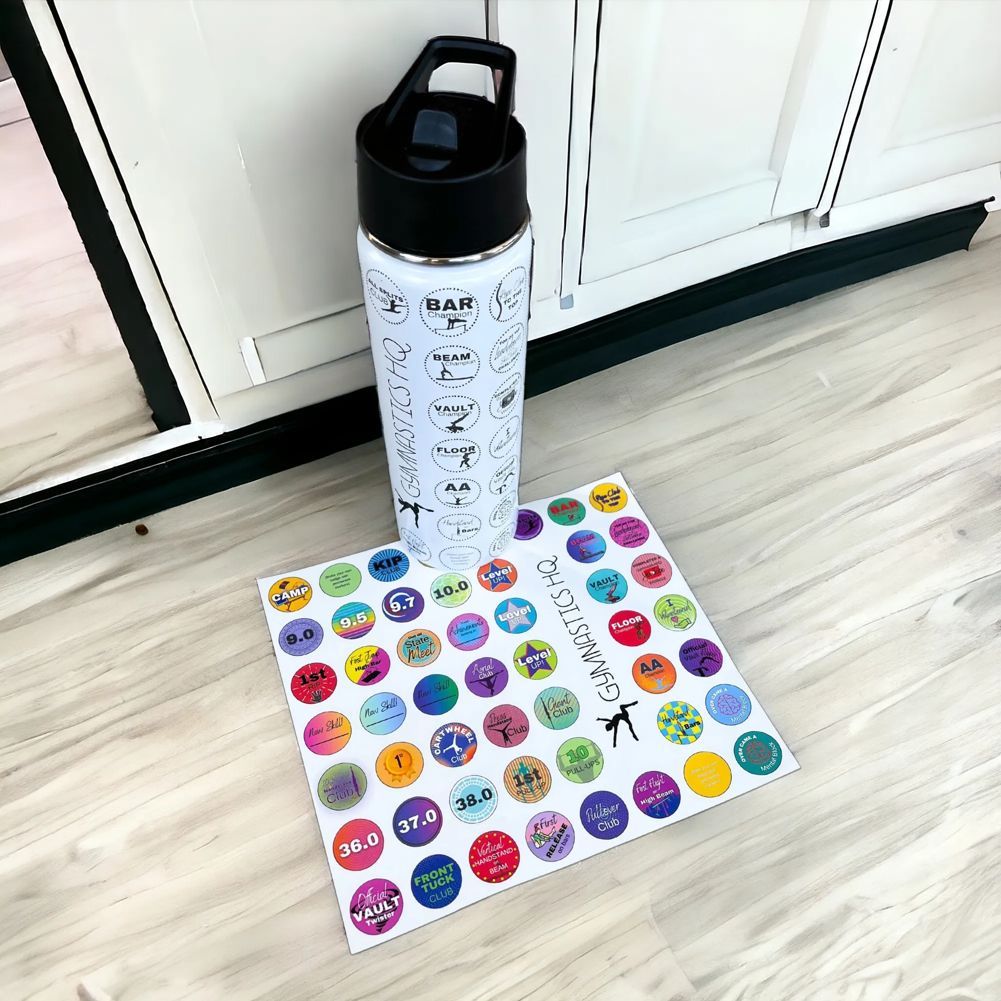 Gymnastics Achievements Water Bottle