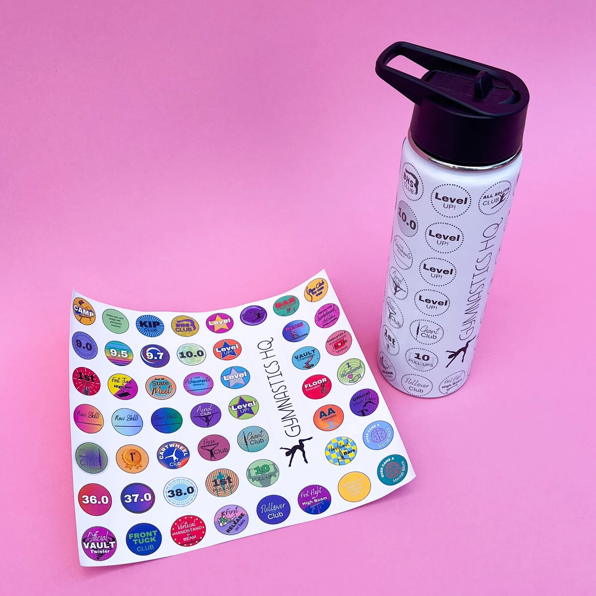 Gymnastics Achievements Water Bottle