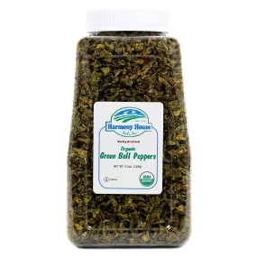 Harmony House Organic Dried Green Bell Peppers (9.5 oz)