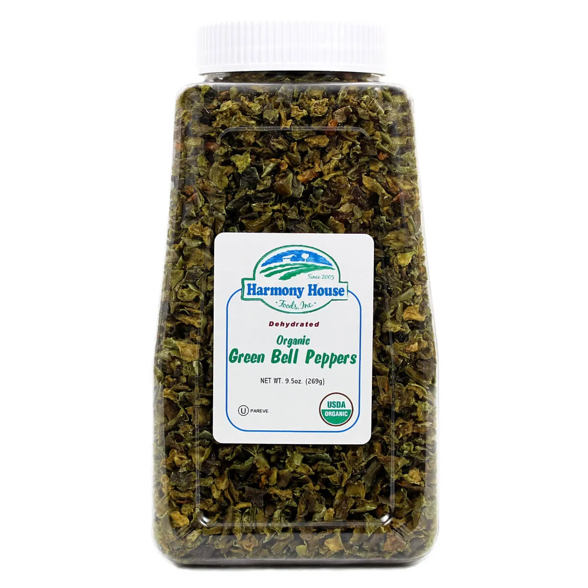 Harmony House Organic Dried Green Bell Peppers (9.5 oz)