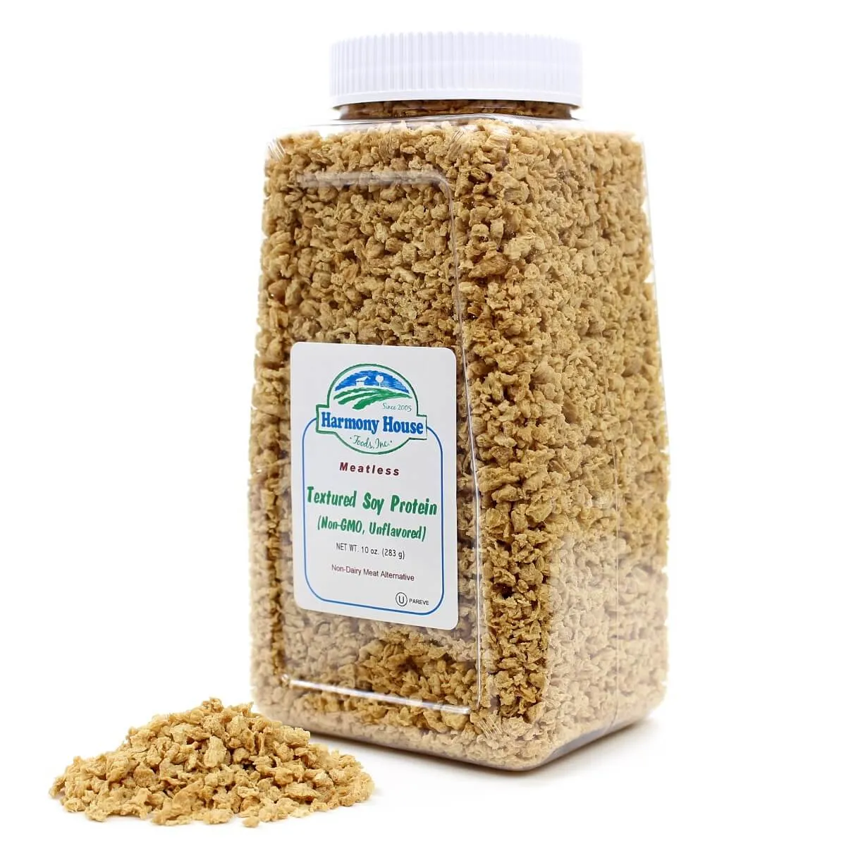 Harmony House Textured Soy Protein (Non-GMO, Unflavored) (10 oz)