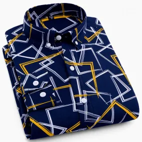 High Quality Geometry Long Sleeve Shirt #810XX