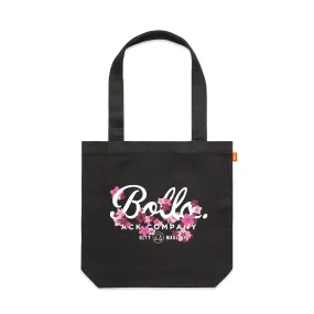 INSIGNIA BLOSSOM TOTE BAG - COAL