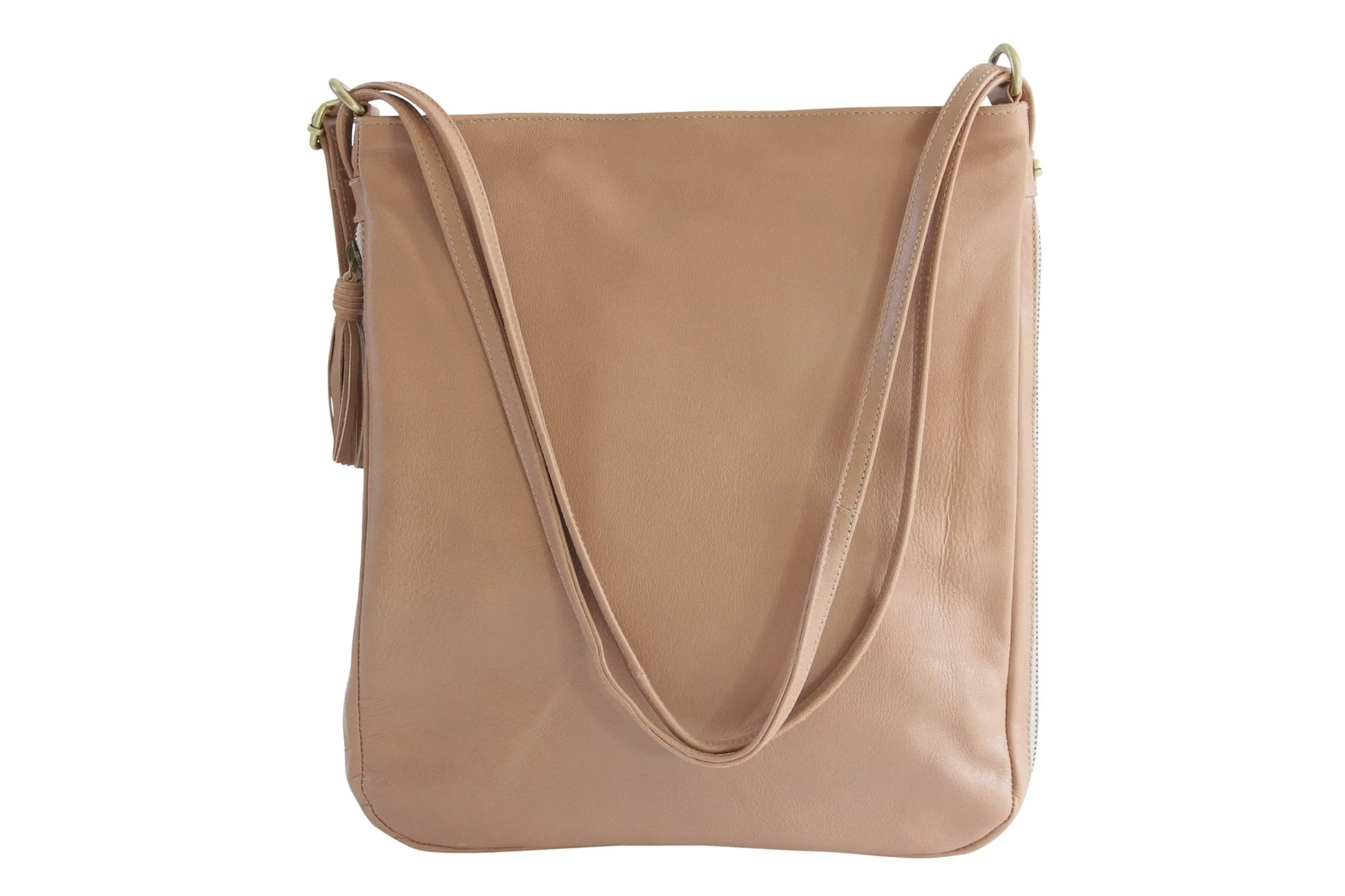 ISABEL LEATHER BACKPACK IN NUDE