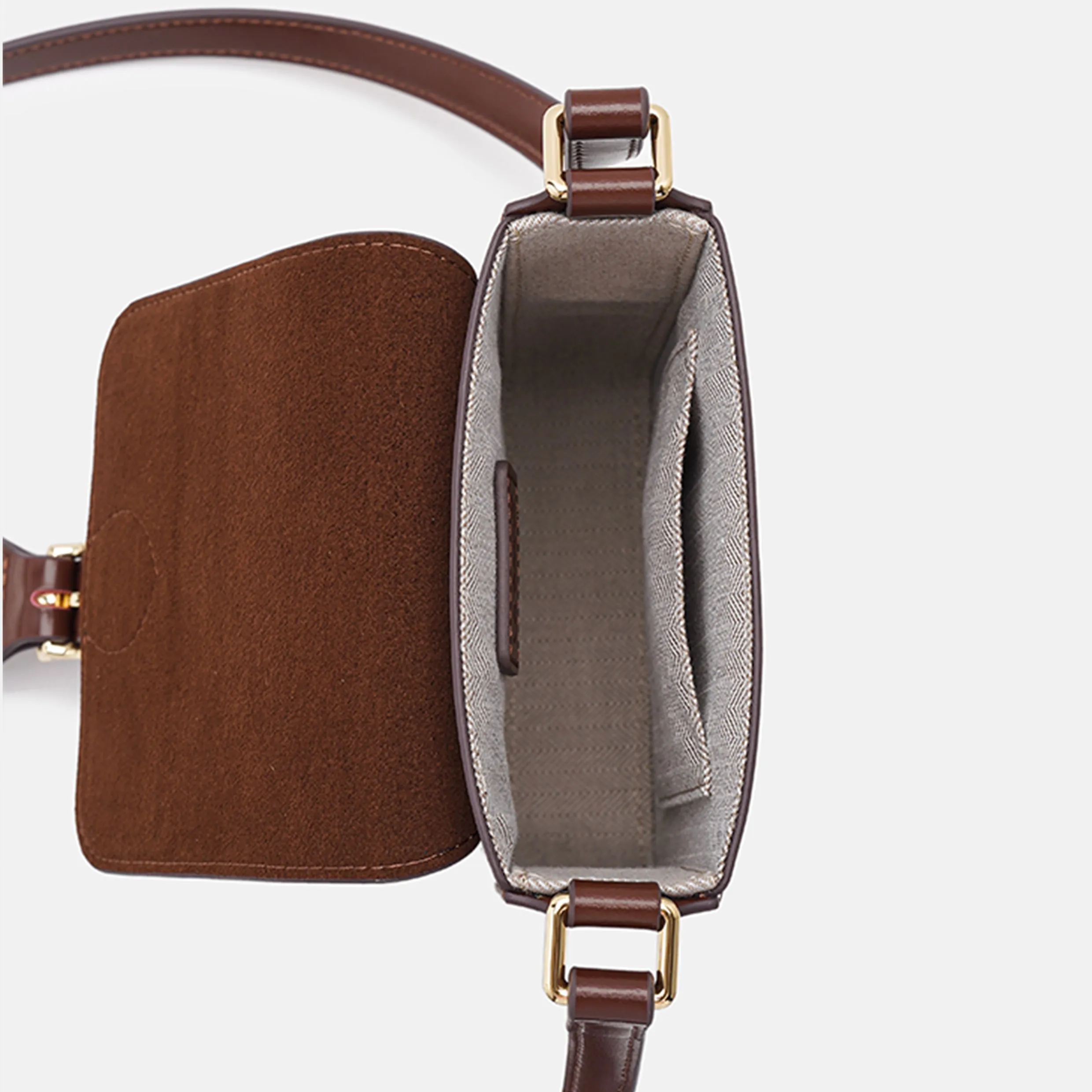 Ladies Mini Crossbody Phone Bags White Leather Shoulder Purse