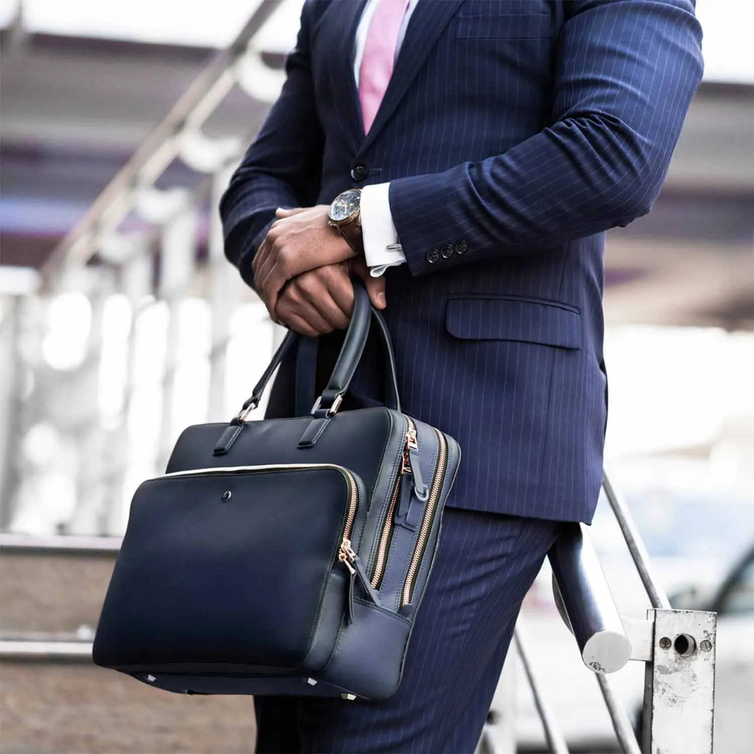 Lapis Bard Ducorium Laptop Bag, Blue - 14 Inch
