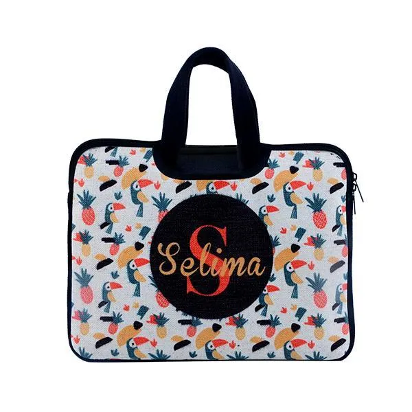 Linen Laptop Neoprene bag