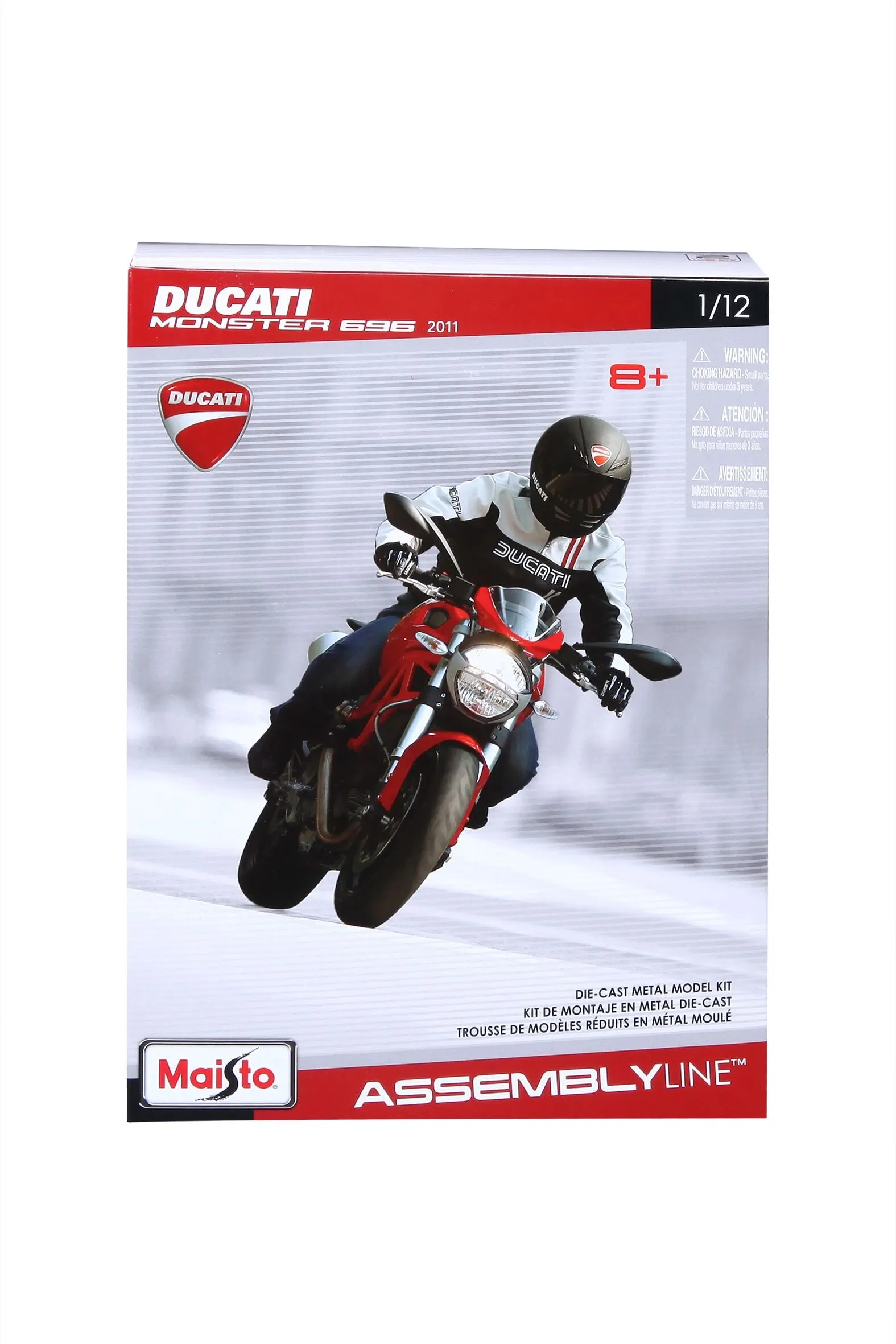 MAISTO 1:12 ASSEMBLY LINE MOTORCYCLES 2011 DUCATI MONSTER 696