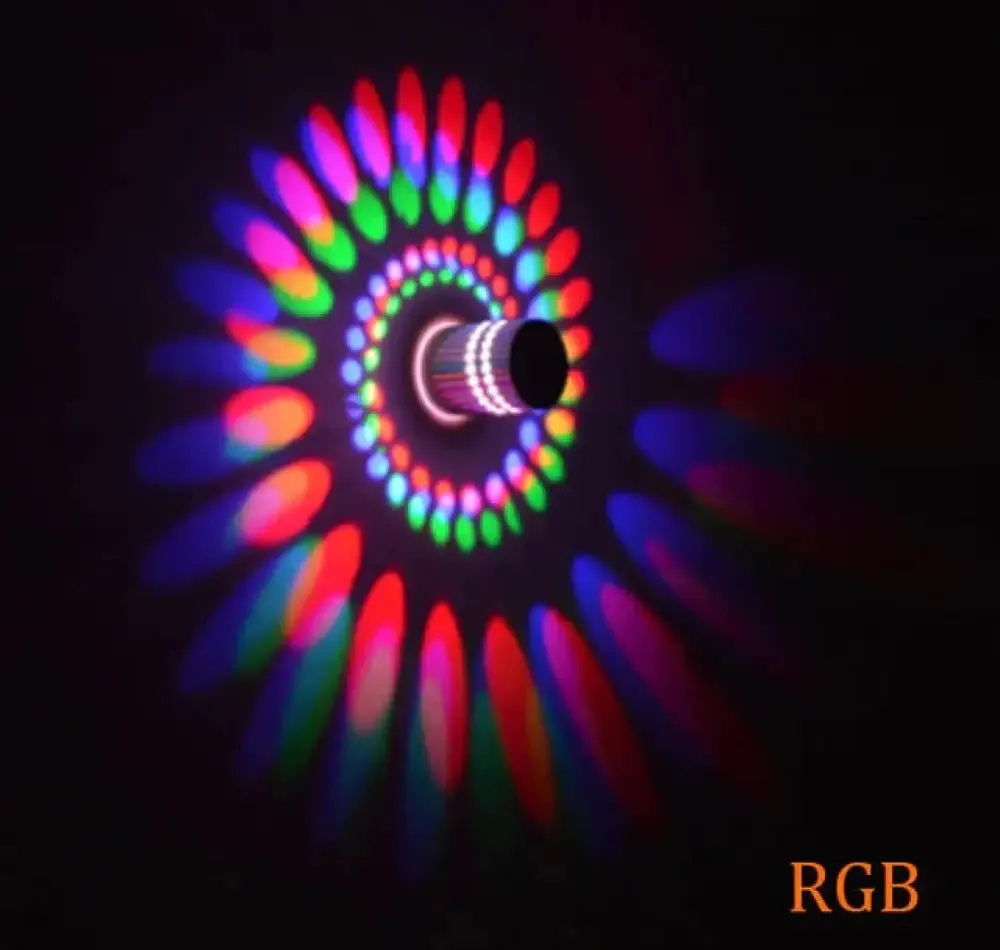 Modern LED Ceiling Light 3W RGB wall Sconce for Art Gallery Decoration Front Balcony lamp Porch light corridors Light Fixture