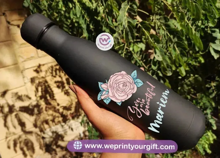 Printed Thermal Water Bottle- Motivational designs