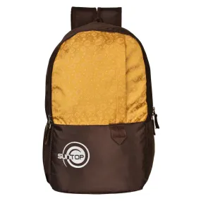 Suntop Pixel Daypack Bag Waterproof Fabric 24 L BackpackŒæ(Brown and Mustard Yellow)