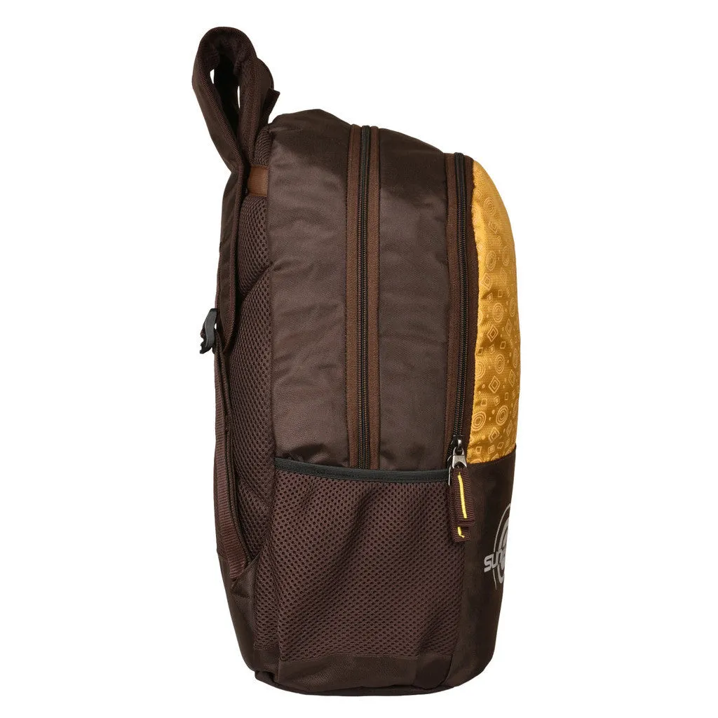 Suntop Pixel Daypack Bag Waterproof Fabric 24 L BackpackŒæ(Brown and Mustard Yellow)
