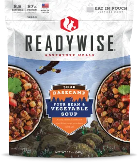 Value Pack Case of 6 Basecamp Four Bean & Vegetable Soup