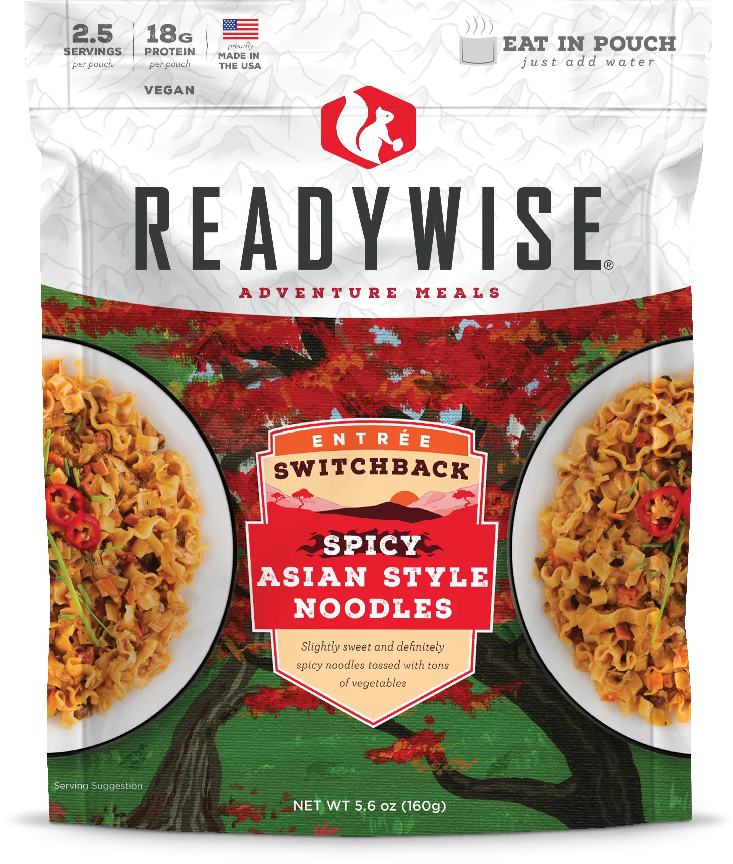 Value Pack Case of 6 Switchback Spicy Asian Style Noodles