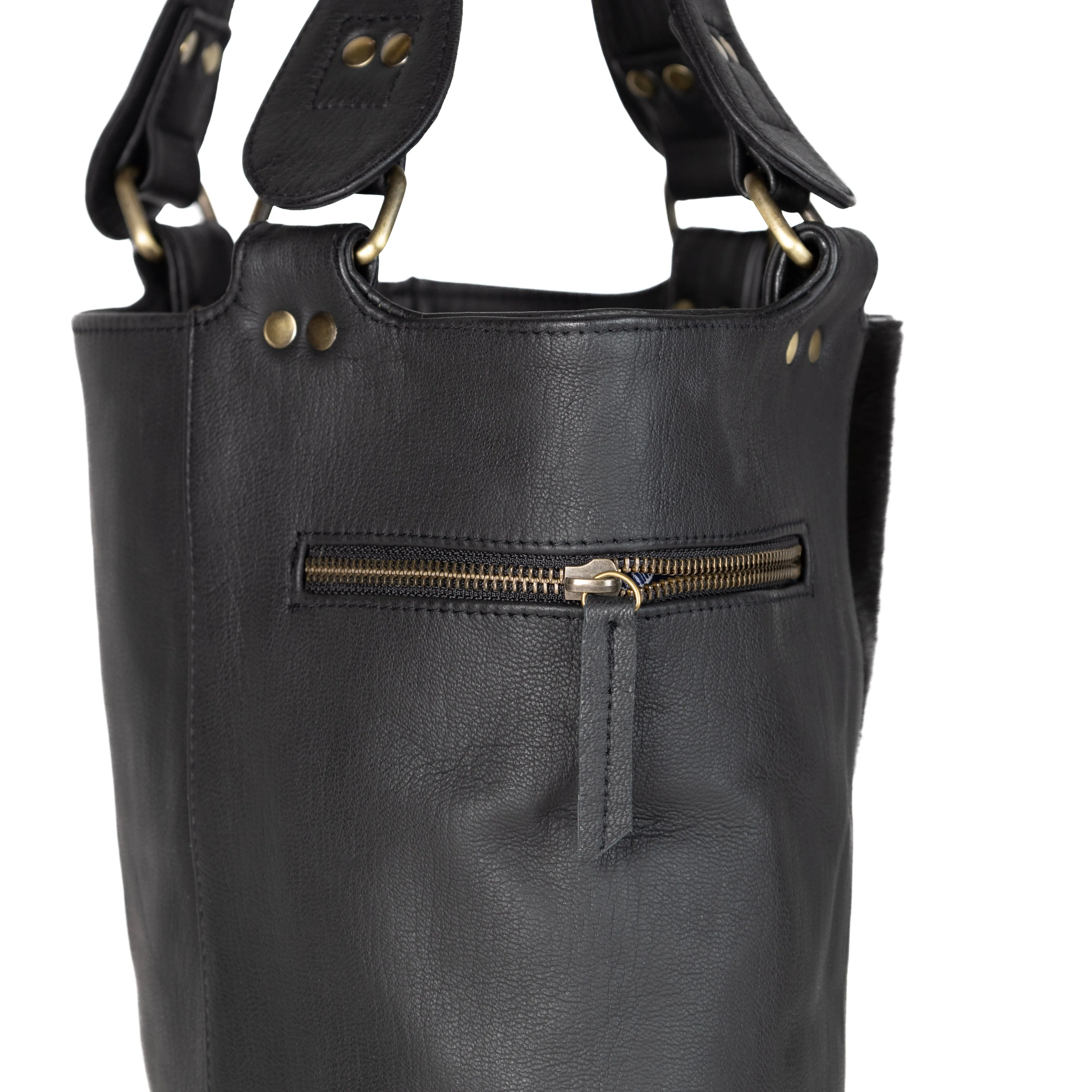 Wild Stripes Cowhide Tote Bag