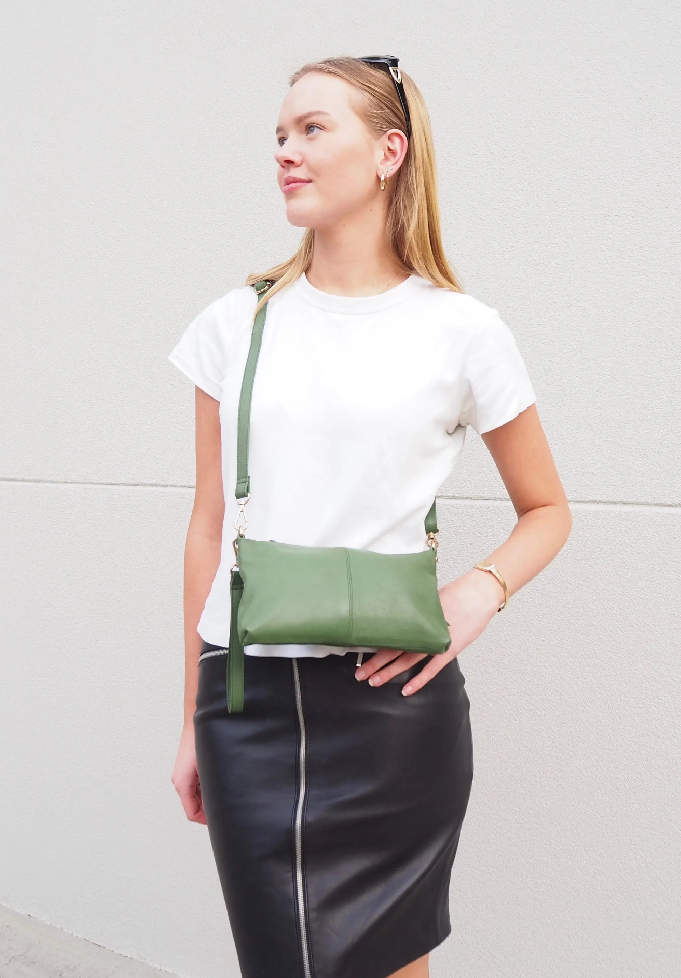Willow Crossbody | Bottle Green