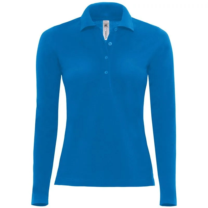 Women's Long Sleeved Safran B&C Polo