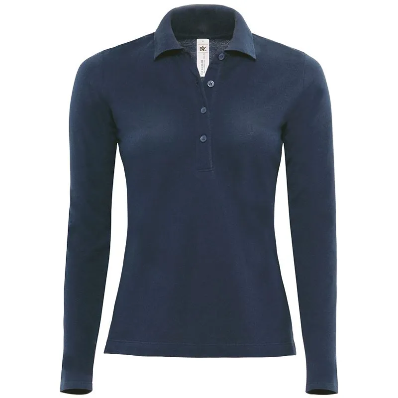 Women's Long Sleeved Safran B&C Polo
