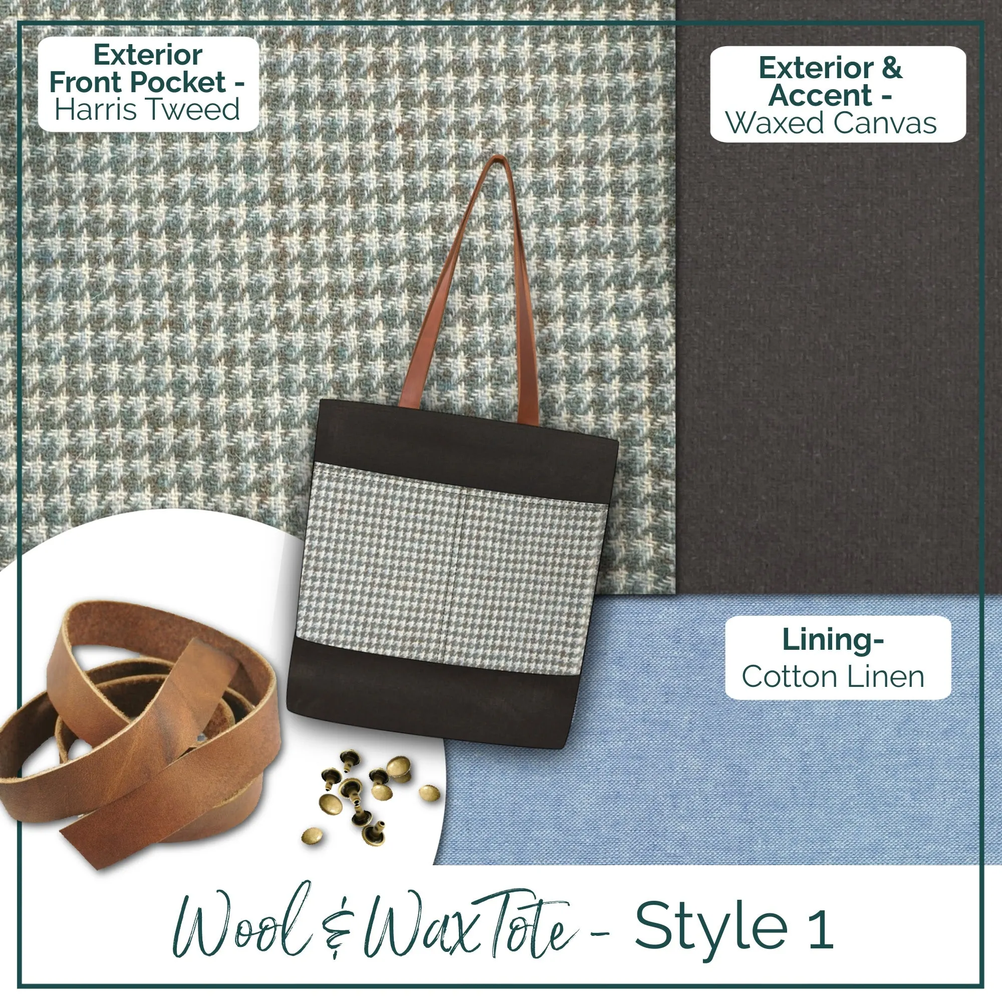 Wool Wax Tote - Bag Making Kit (Pattern NOT Included)