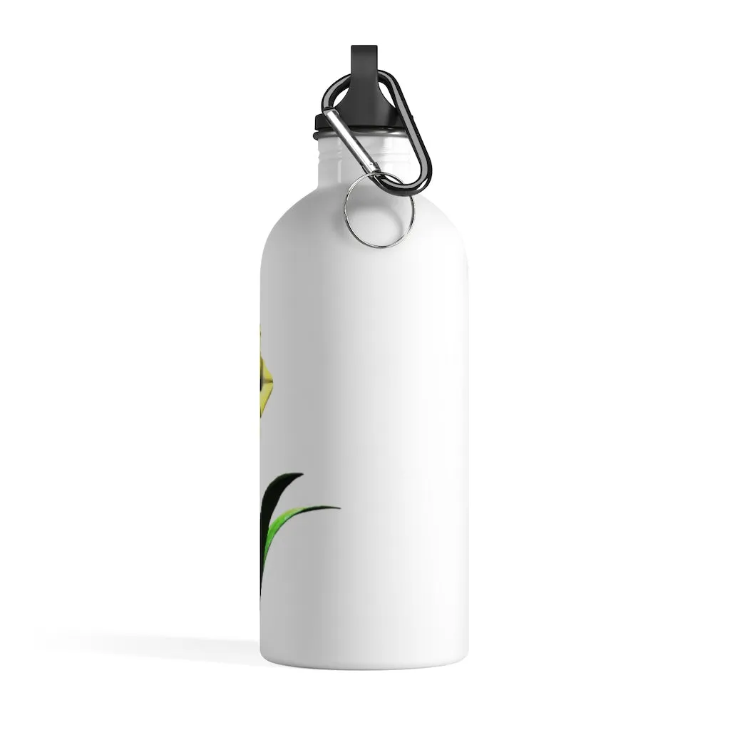 Yellow Flower Stainless Steel Water Bottle