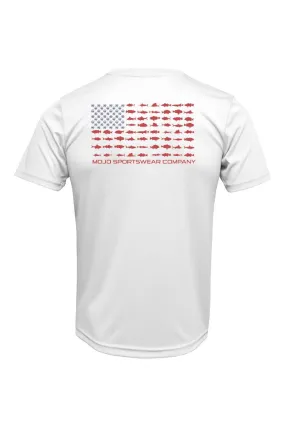 Youth American Angler Flag Wireman X Short Sleeve